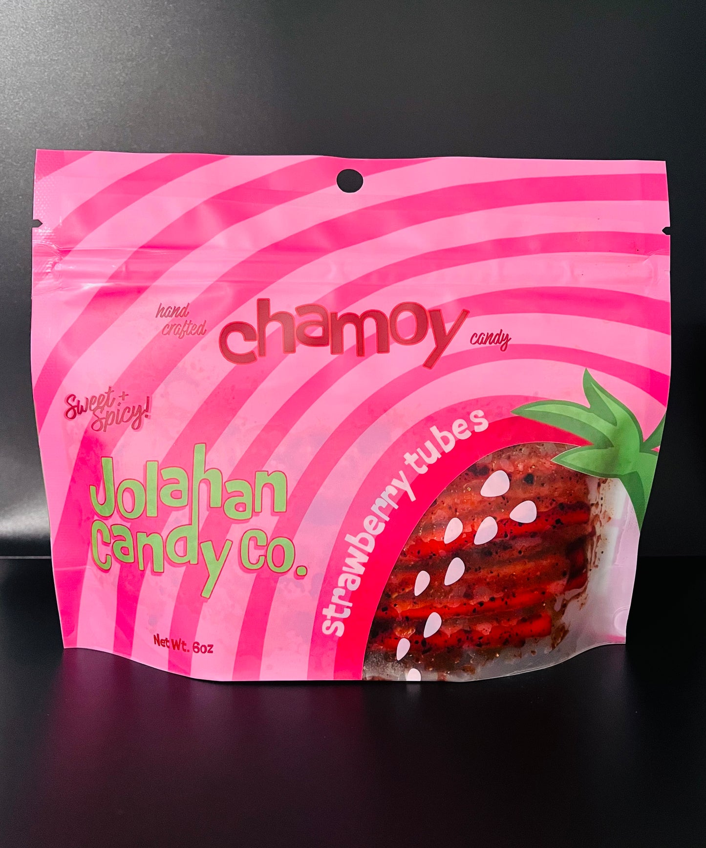 Chamoy Strawberry Tubes - 6oz