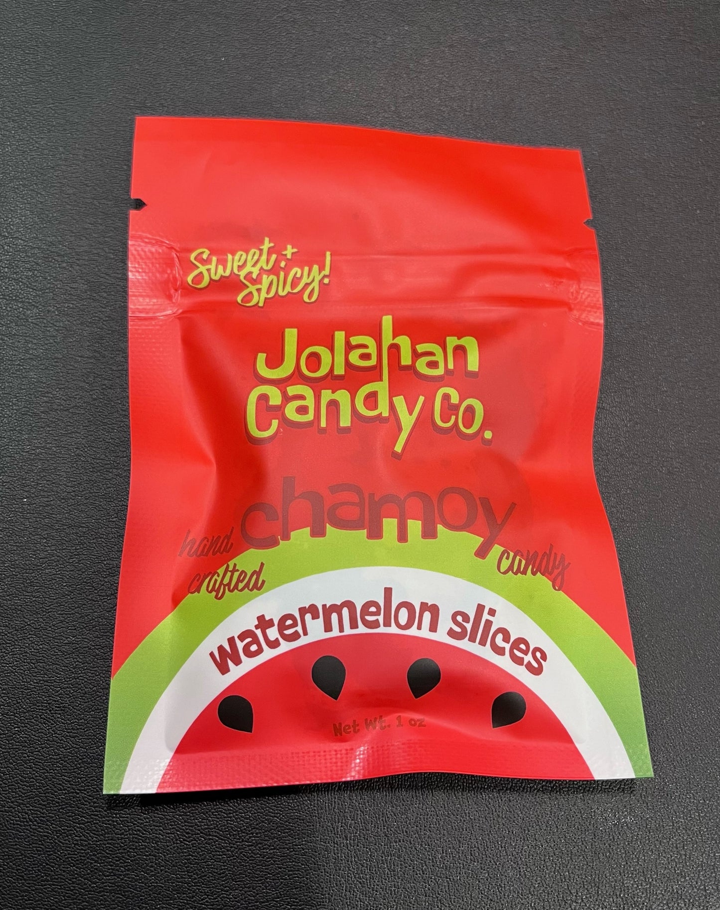 Chamoy Gummy Watermelon Slices-1 oz